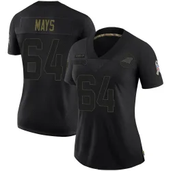 Cade Mays Carolina Panthers Limited Women's 2020 Salute To Service Jersey (Black)