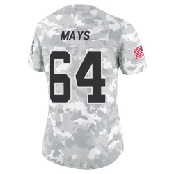 Cade Mays Carolina Panthers Limited Women's 2024 Salute to Service Jersey (Arctic Camo)