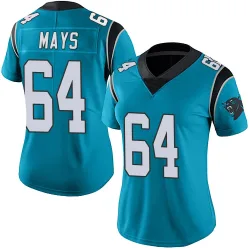 Cade Mays Carolina Panthers Limited Women's Alternate Vapor Untouchable Jersey (Blue)