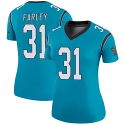 Caleb Farley Carolina Panthers Legend Women's Color Rush Jersey (Blue)
