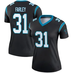 Caleb Farley Carolina Panthers Legend Women's Jersey (Black)