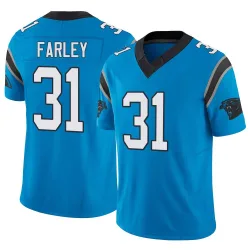 Caleb Farley Carolina Panthers Limited Men's Vapor F.U.S.E. Jersey (Blue)
