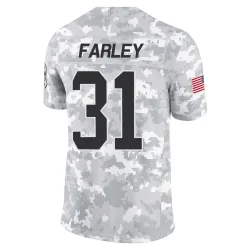 Caleb Farley Carolina Panthers Limited Youth 2024 Salute to Service Jersey (Arctic Camo)