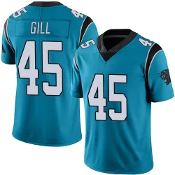 Cam Gill Carolina Panthers Limited Men's Alternate Vapor Untouchable Jersey (Blue)