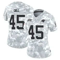 Cam Gill Carolina Panthers Limited Women's 2024 Salute to Service Jersey (Arctic Camo)