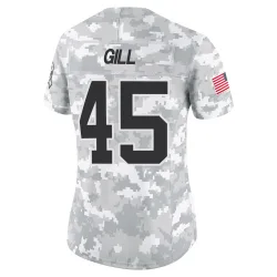 Cam Gill Carolina Panthers Limited Women's 2024 Salute to Service Jersey (Arctic Camo)