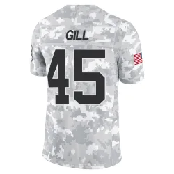 Cam Gill Carolina Panthers Limited Youth 2024 Salute to Service Jersey (Arctic Camo)