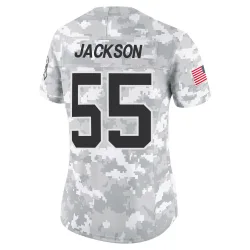 Cam Jackson Carolina Panthers Limited Women's 2024 Salute to Service Jersey (Arctic Camo)