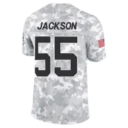 Cam Jackson Carolina Panthers Limited Youth 2024 Salute to Service Jersey (Arctic Camo)