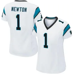 Cam Newton Carolina Panthers Game Women's Jersey (White)