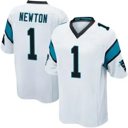 Cam Newton Carolina Panthers Game Youth Jersey (White)