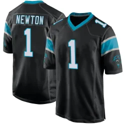 Cam Newton Carolina Panthers Game Youth Team Color Jersey (Black)