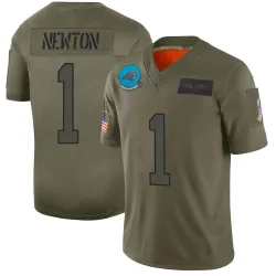 Cam Newton Carolina Panthers Limited Men's 2019 Salute to Service Jersey (Camo)