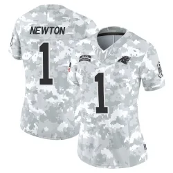 Cam Newton Carolina Panthers Limited Women's 2024 Salute to Service Jersey (Arctic Camo)