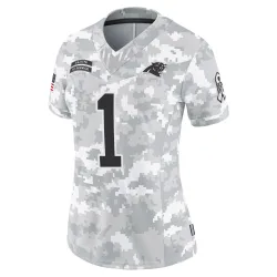 Cam Newton Carolina Panthers Limited Women's 2024 Salute to Service Jersey (Arctic Camo)