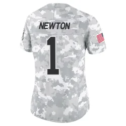 Cam Newton Carolina Panthers Limited Women's 2024 Salute to Service Jersey (Arctic Camo)