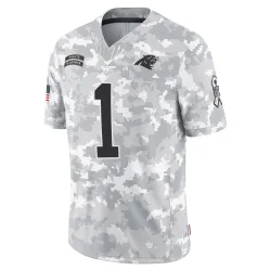 Cam Newton Carolina Panthers Limited Youth 2024 Salute to Service Jersey (Arctic Camo)