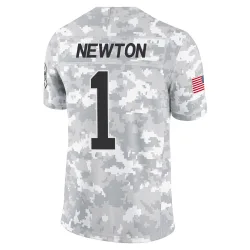 Cam Newton Carolina Panthers Limited Youth 2024 Salute to Service Jersey (Arctic Camo)
