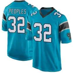 Camerun Peoples Carolina Panthers Game Men's Alternate Jersey (Blue)