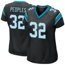 Camerun Peoples Carolina Panthers Game Women's Team Color Jersey (Black)
