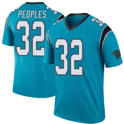 Camerun Peoples Carolina Panthers Legend Men's Color Rush Jersey (Blue)