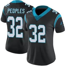 Camerun Peoples Carolina Panthers Limited Women's Team Color Vapor Untouchable Jersey (Black)