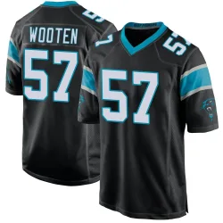 Chandler Wooten Carolina Panthers Game Men's Team Color Jersey (Black)