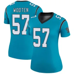 Chandler Wooten Carolina Panthers Legend Women's Color Rush Jersey (Blue)