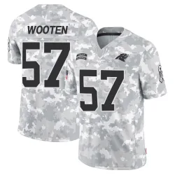 Chandler Wooten Carolina Panthers Limited Men's 2024 Salute to Service Jersey (Arctic Camo)