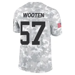 Chandler Wooten Carolina Panthers Limited Men's 2024 Salute to Service Jersey (Arctic Camo)