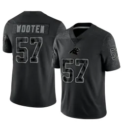 Chandler Wooten Carolina Panthers Limited Men's Reflective Jersey (Black)