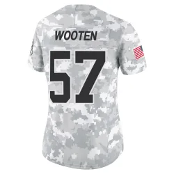 Chandler Wooten Carolina Panthers Limited Women's 2024 Salute to Service Jersey (Arctic Camo)