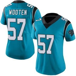 Chandler Wooten Carolina Panthers Limited Women's Alternate Vapor Untouchable Jersey (Blue)