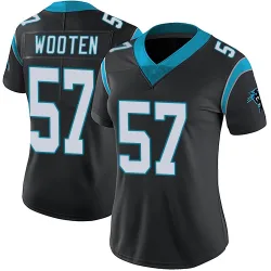 Chandler Wooten Carolina Panthers Limited Women's Team Color Vapor Untouchable Jersey (Black)