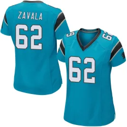 Chandler Zavala Carolina Panthers Game Women's Alternate Jersey (Blue)