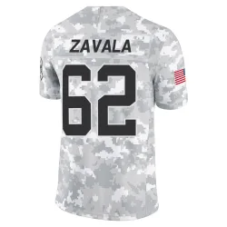 Chandler Zavala Carolina Panthers Limited Men's 2024 Salute to Service Jersey (Arctic Camo)