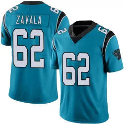 Chandler Zavala Carolina Panthers Limited Men's Alternate Vapor Untouchable Jersey (Blue)