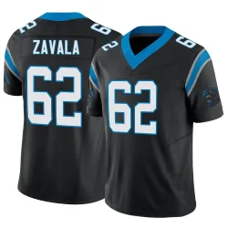 Chandler Zavala Carolina Panthers Limited Men's Vapor F.U.S.E. Jersey (Black)