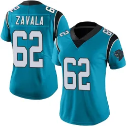 Chandler Zavala Carolina Panthers Limited Women's Alternate Vapor Untouchable Jersey (Blue)