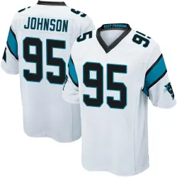 Charles Johnson Carolina Panthers Game Youth Jersey (White)