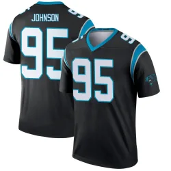 Charles Johnson Carolina Panthers Legend Youth Jersey (Black)