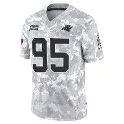 Charles Johnson Carolina Panthers Limited Men's 2024 Salute to Service Jersey (Arctic Camo)