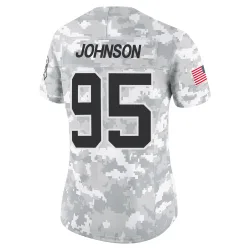 Charles Johnson Carolina Panthers Limited Women's 2024 Salute to Service Jersey (Arctic Camo)
