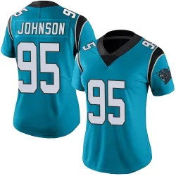 Charles Johnson Carolina Panthers Limited Women's Alternate Vapor Untouchable Jersey (Blue)