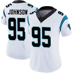 Charles Johnson Carolina Panthers Limited Women's Vapor Untouchable Jersey (White)