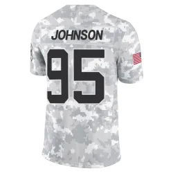 Charles Johnson Carolina Panthers Limited Youth 2024 Salute to Service Jersey (Arctic Camo)