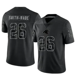 Chau Smith-Wade Carolina Panthers Limited Men's Reflective Jersey (Black)