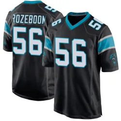 Christian Rozeboom Carolina Panthers Game Men's Team Color Jersey (Black)