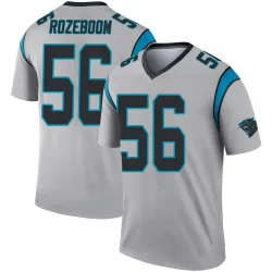 Christian Rozeboom Carolina Panthers Legend Men's Inverted Silver Jersey ()