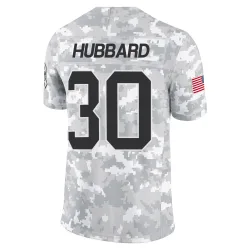 Chuba Hubbard Carolina Panthers Limited Men's 2024 Salute to Service Jersey (Arctic Camo)